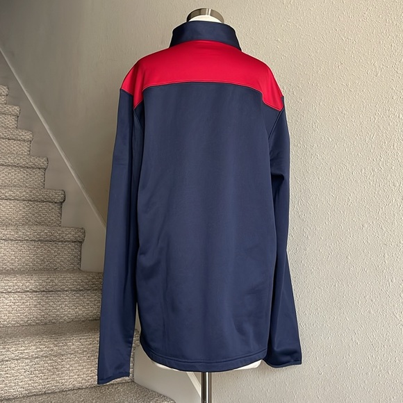 NFL Team Apparel Sz L Men’s Texan Half-zip Lightweight Jacket - Picture 4 of 11